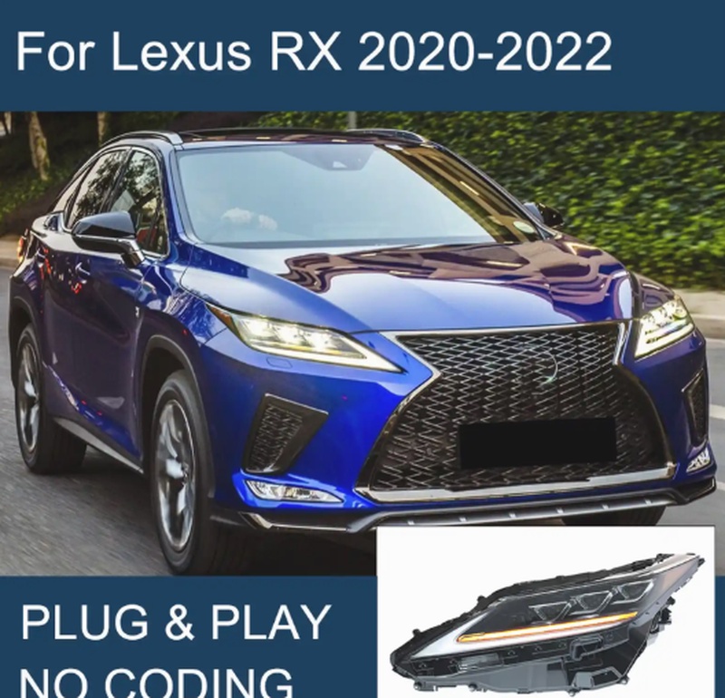 Передние фары на Lexus RX 2020-2022